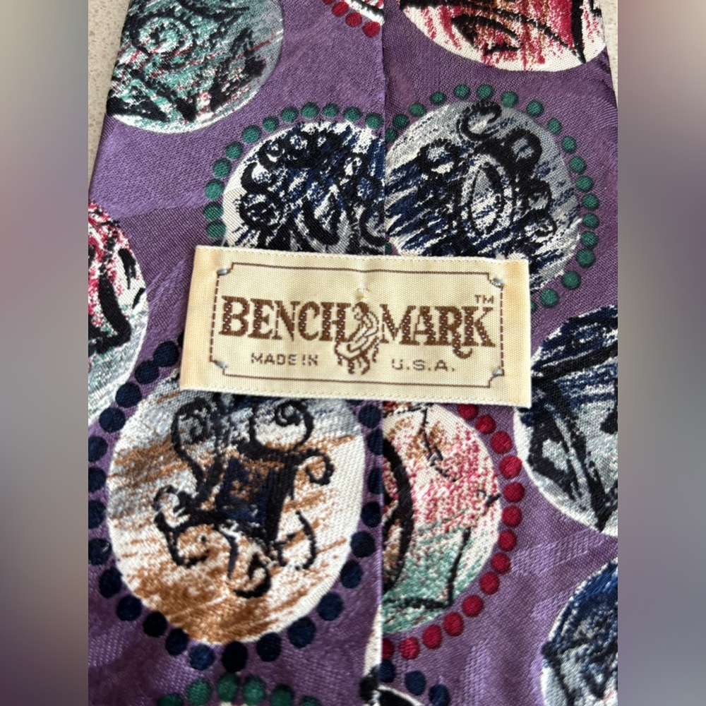 Designer Multicolor Patterned Men's Tie - Picture 6 of 7